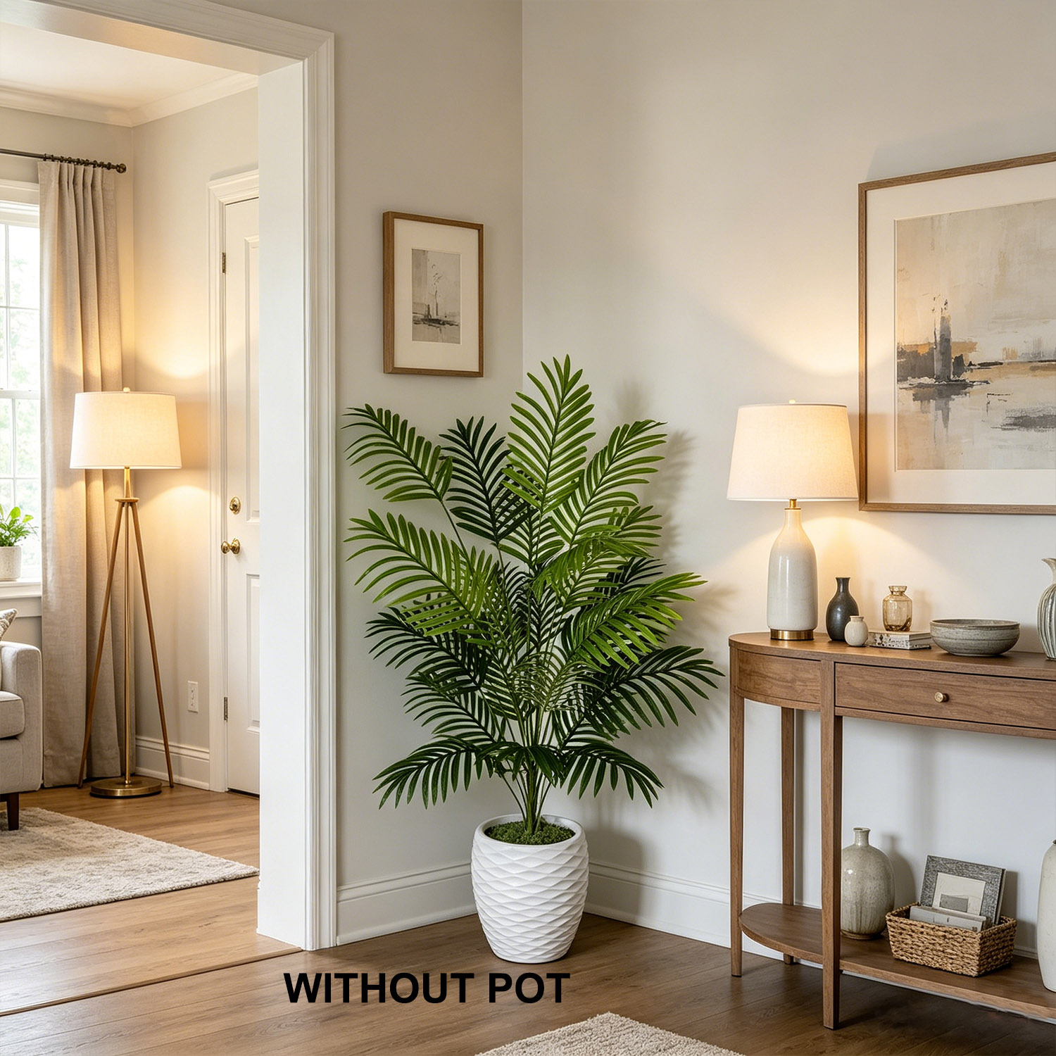 Dracaena Marginata - กิ่งปาล์มประดิษฐ์ขนาด 65-125 ซม. ต้นไม้ปลอมสัมผัสเหมือนจริง สำหรับตกแต่งภายในและภายนอกบ้าน งานแต่งงาน